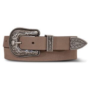 6163 Women Style Fashion Leather Belt, Western Buckle And Tip-sand